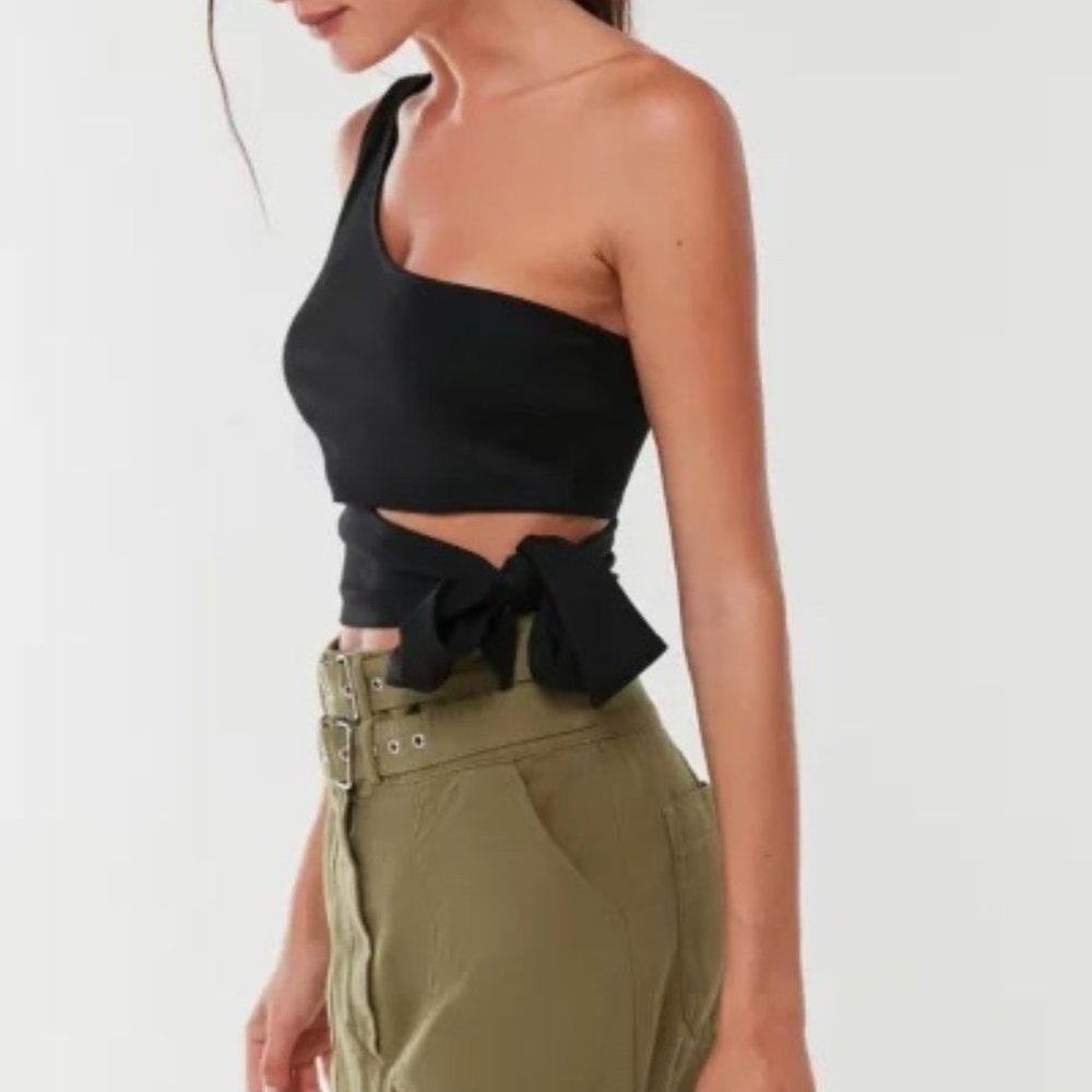 UO One-Shoulder Tie Tank Top